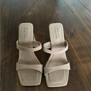 Never Worn Nude Heeled Sandals